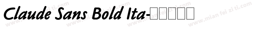 Claude Sans Bold Ita字体转换